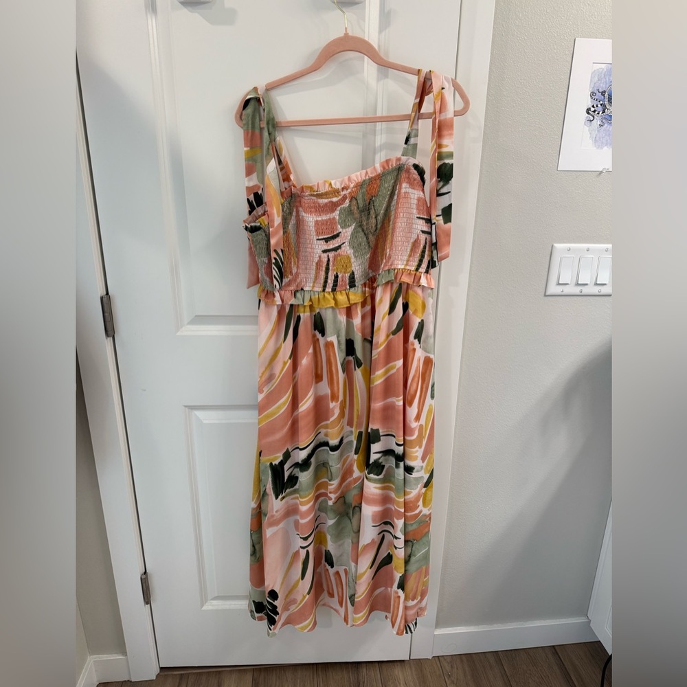 Midi Floral Dress - size 1x